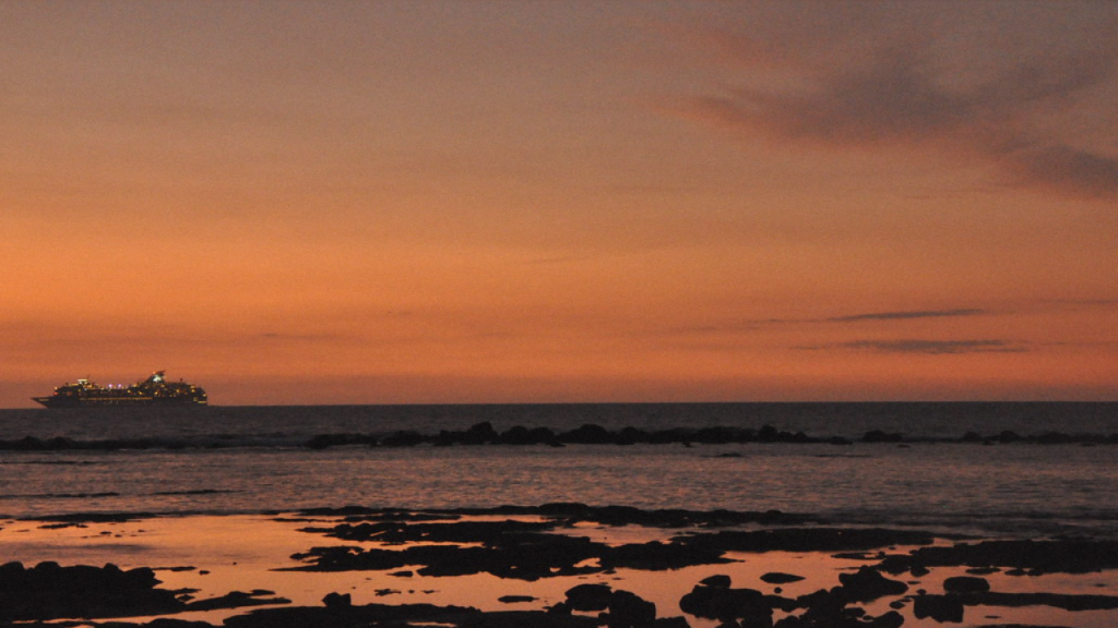 Sunset At Magic Sands Beach