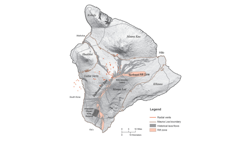 Hualalai Hawaii Map