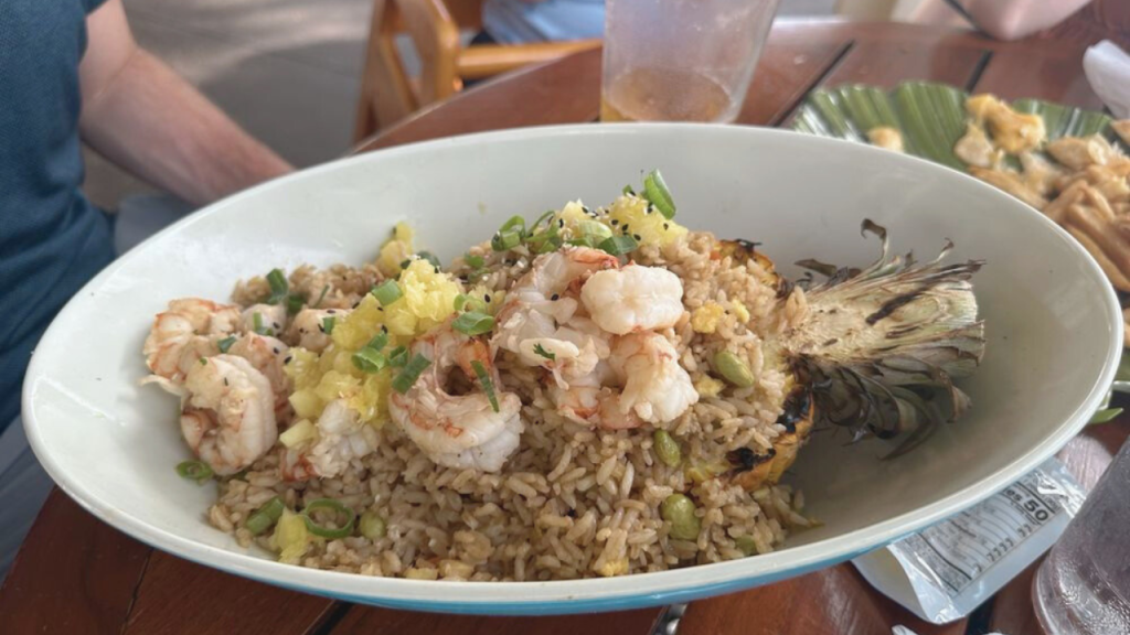Pineapple Fried Rice at Lava Lava Beach Club