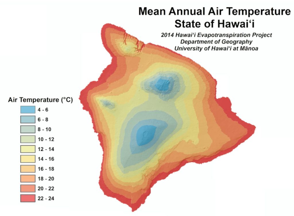 Average Temperature Hawaii