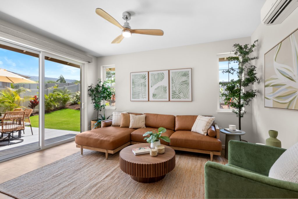 living room in a hawaii home
