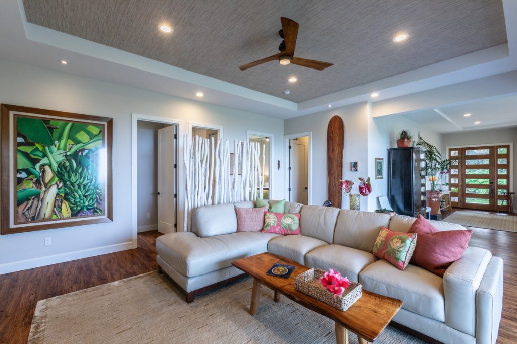 living room of a hawaii home