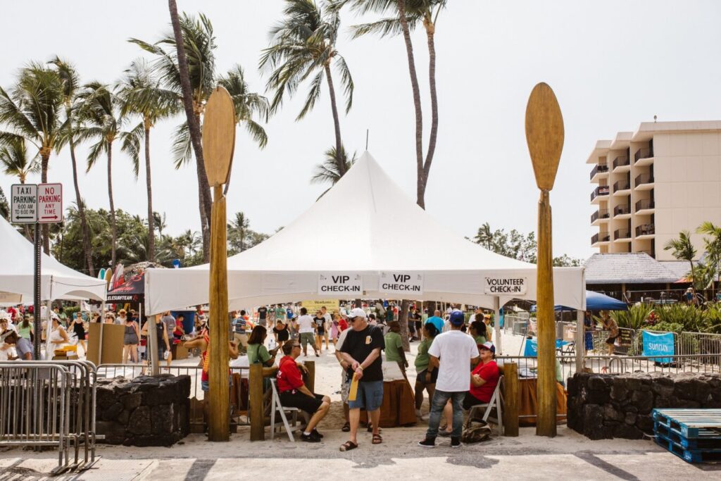 Craft beer tasting at the Kona Brewers Festival