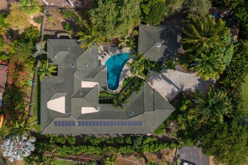 Aerial view of Hualalai Colony home