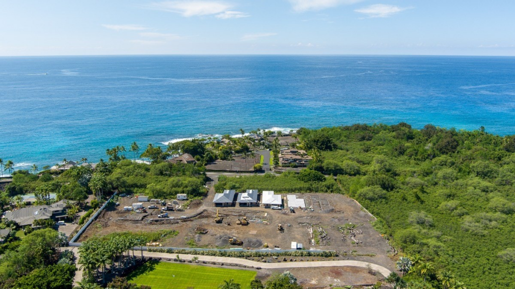 Royal Alii homes for sale with scenic views of the Pacific Ocean and lush tropical gardens.