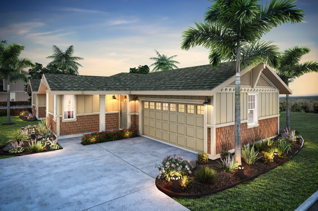 Luxury homes at The Cottages in Ali’i Drive with panoramic ocean views.
