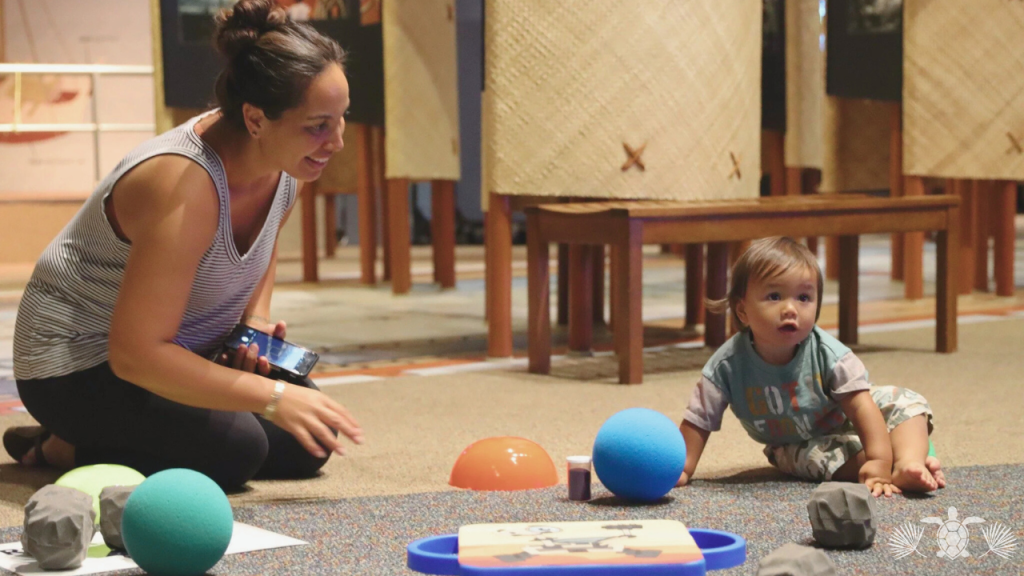 A kid enjoying at ʻImiloa Astronomy Center
