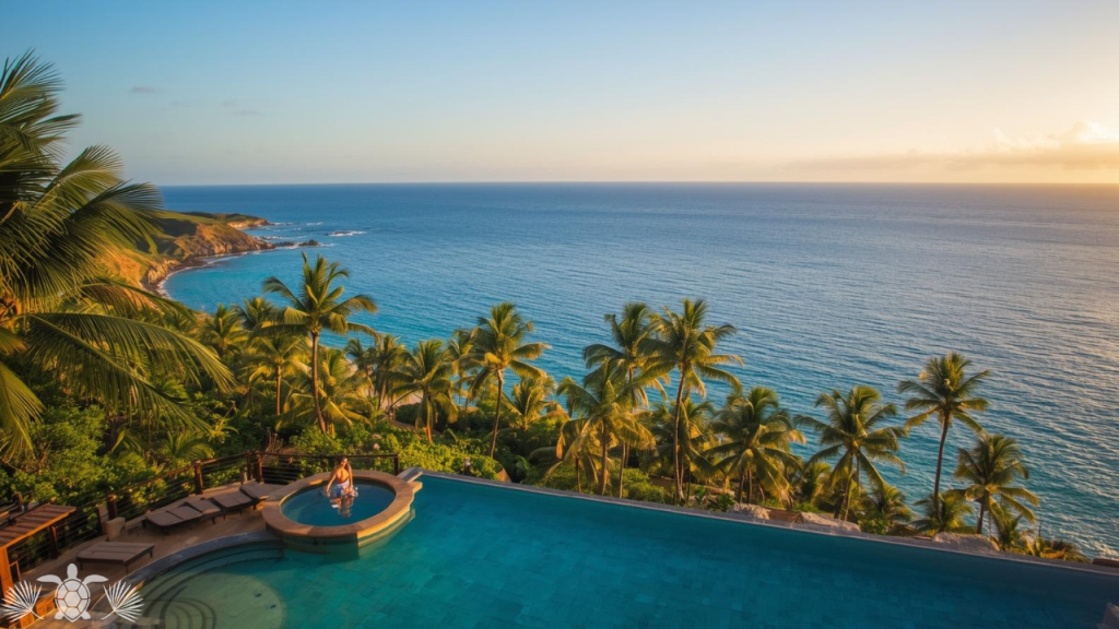 Infinity Pool in a Property at Kukio Hawaii