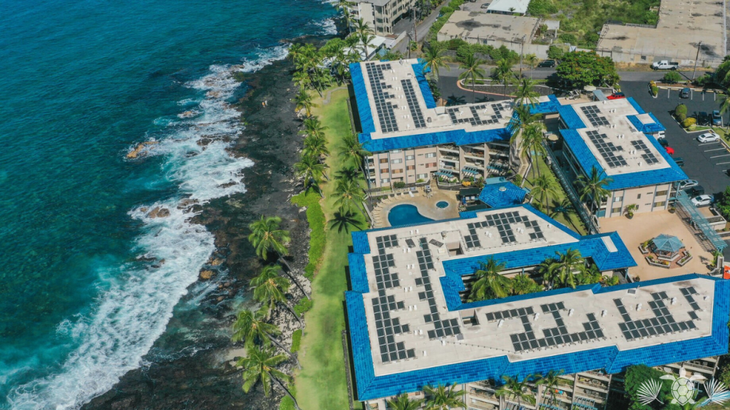 Kona Reef Condo Aerial Shot