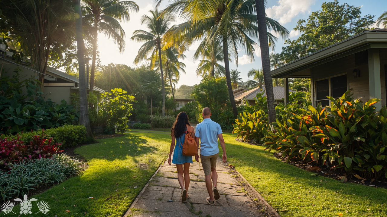 Couple exploring West Big Island Hawaii neighborhoods for relocation 2026 - Big Island Real Estate - Kona Realtor, Soraya Letournel Couple exploring West Big Island Hawaii neighborhoods for relocation 2026